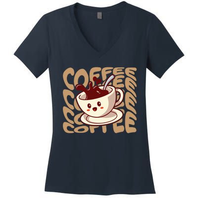 Coffee Lover Women's V-Neck T-Shirt