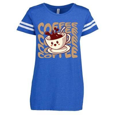 Coffee Lover Enza Ladies Jersey Football T-Shirt