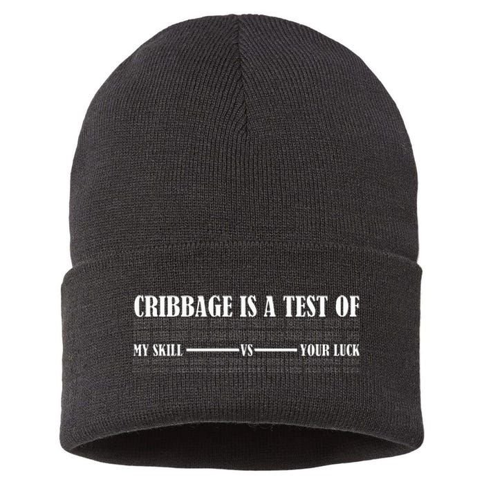 Cribbage Lover Cribbage Board Game Champion Cribbage Sustainable Knit Beanie