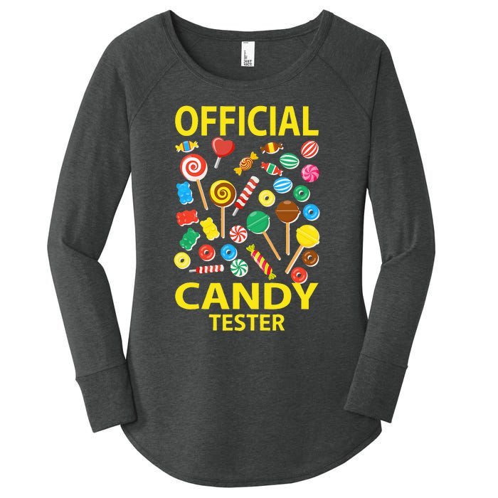 candy land costumes candy land candy security Women's Perfect Tri Tunic Long Sleeve Shirt