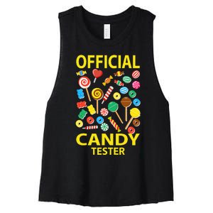 candy land costumes candy land candy security Women's Racerback Cropped Tank