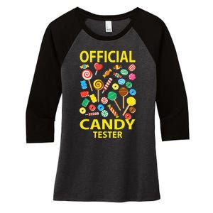 candy land costumes candy land candy security Women's Tri-Blend 3/4-Sleeve Raglan Shirt