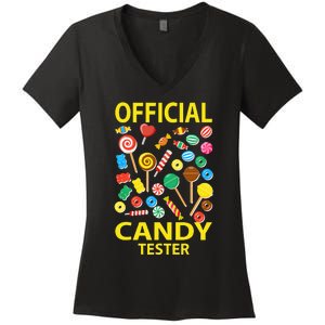 candy land costumes candy land candy security Women's V-Neck T-Shirt