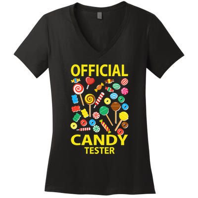 candy land costumes candy land candy security Women's V-Neck T-Shirt