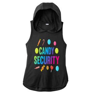 candy land costumes adult candy land candy security Ladies PosiCharge Tri-Blend Wicking Draft Hoodie Tank