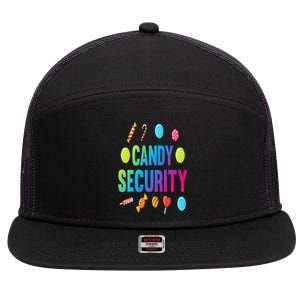 candy land costumes adult candy land candy security 7 Panel Mesh Trucker Snapback Hat