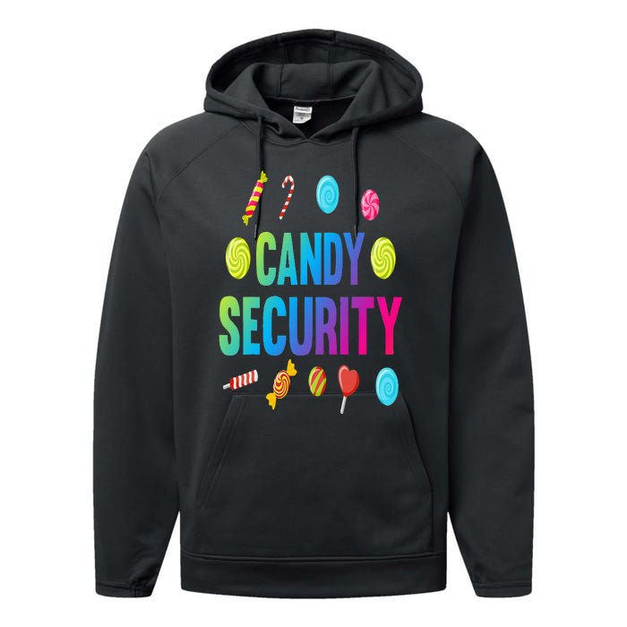 candy land costumes adult candy land candy security Performance Fleece Hoodie