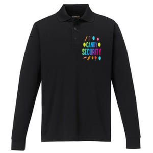 candy land costumes adult candy land candy security Performance Long Sleeve Polo