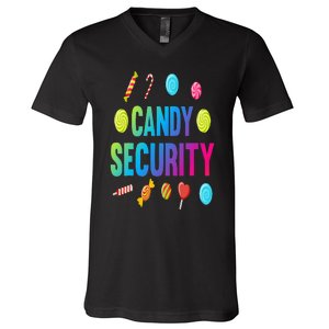 candy land costumes adult candy land candy security V-Neck T-Shirt