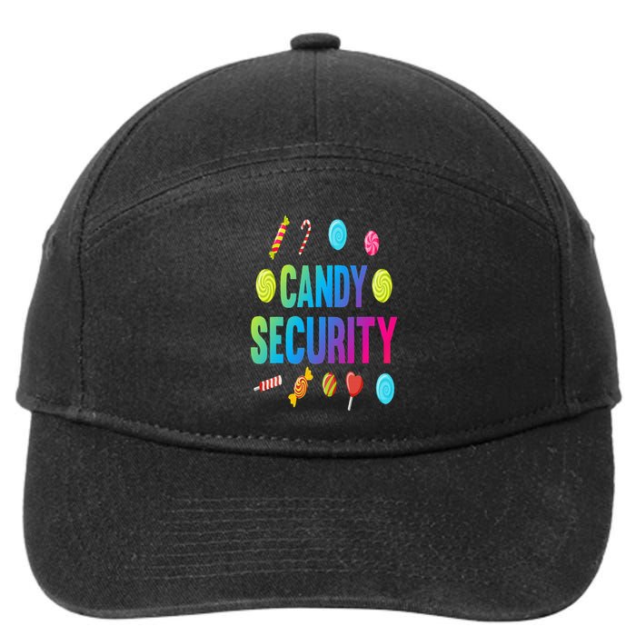 candy land costumes adult candy land candy security 7-Panel Snapback Hat