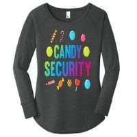 candy land costumes adult candy land candy security Women's Perfect Tri Tunic Long Sleeve Shirt