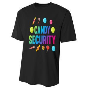 candy land costumes adult candy land candy security Performance Sprint T-Shirt