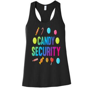 candy land costumes adult candy land candy security Women's Racerback Tank