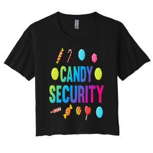 candy land costumes adult candy land candy security Women's Crop Top Tee