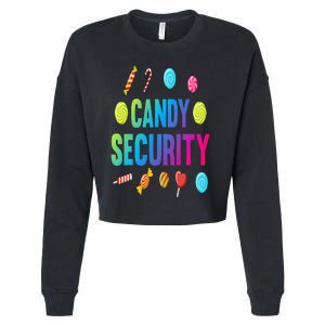 candy land costumes adult candy land candy security Cropped Pullover Crew