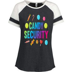 candy land costumes adult candy land candy security Enza Ladies Jersey Colorblock Tee