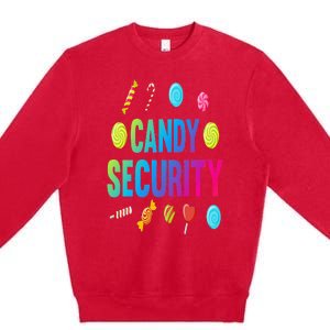 candy land costumes adult candy land candy security Premium Crewneck Sweatshirt