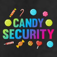 candy land costumes candy land candy security 7 Panel Mesh Trucker Snapback Hat