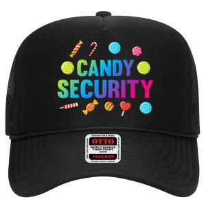 candy land costumes candy land candy security High Crown Mesh Back Trucker Hat