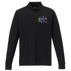 candy land costumes candy land candy security Performance Long Sleeve Polo