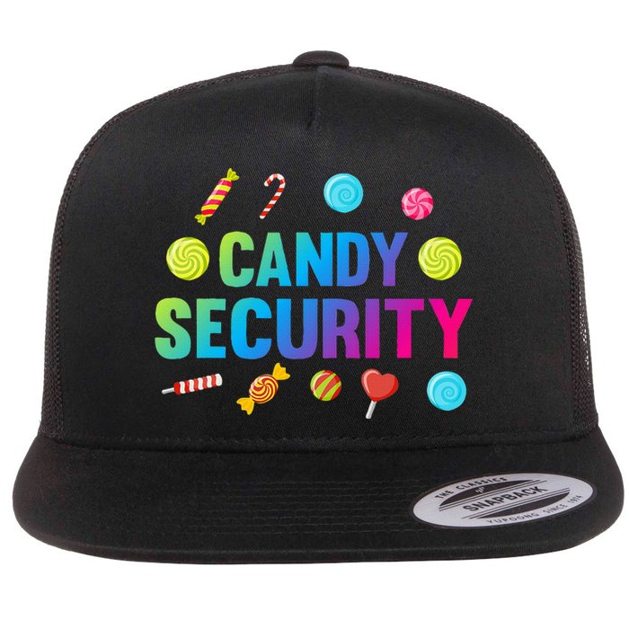 candy land costumes candy land candy security Flat Bill Trucker Hat