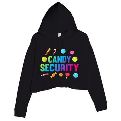 candy land costumes candy land candy security Crop Fleece Hoodie