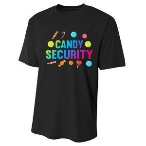 candy land costumes candy land candy security Performance Sprint T-Shirt