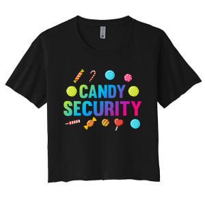 candy land costumes candy land candy security Women's Crop Top Tee