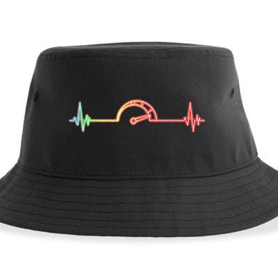 Car Lover Car Racing Speedometer Car Enthusiast Sustainable Bucket Hat