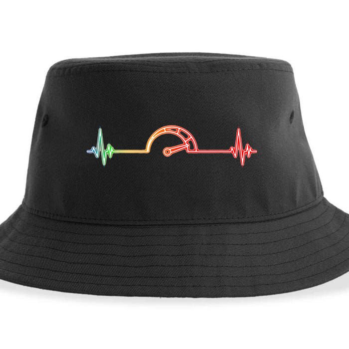 Car Lover Car Racing Speedometer Car Enthusiast Sustainable Bucket Hat