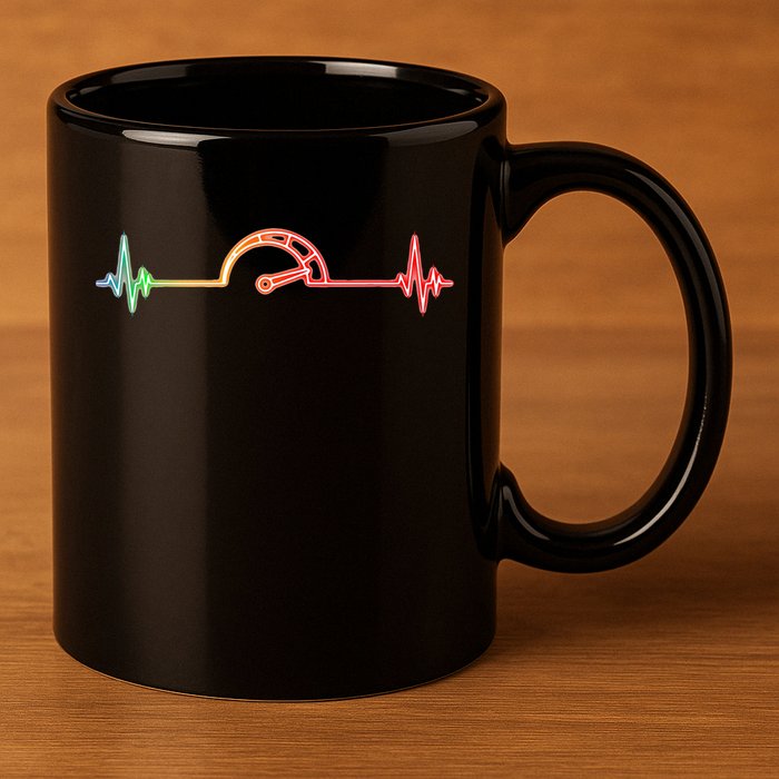 Car Lover Car Racing Speedometer Car Enthusiast 11oz C Handle Ceramic Mug