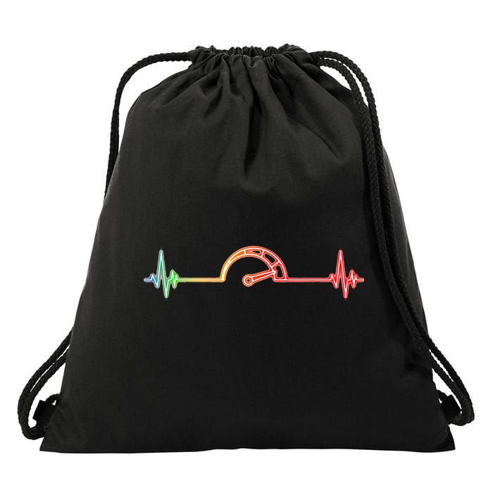 Car Lover Car Racing Speedometer Car Enthusiast Drawstring Bag