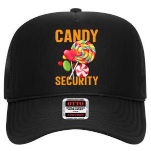 candy land costumes candy land candy security High Crown Mesh Back Trucker Hat