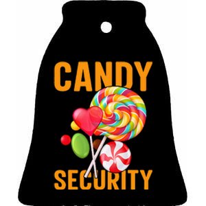 candy land costumes candy land candy security Ceramic Bell Ornament