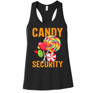 candy land costumes candy land candy security Women's Racerback Tank