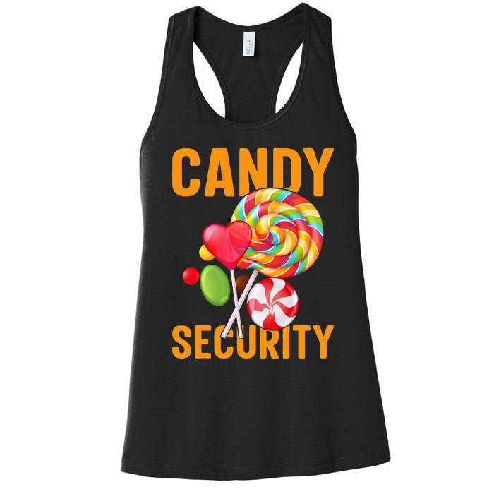 candy land costumes candy land candy security Women's Racerback Tank