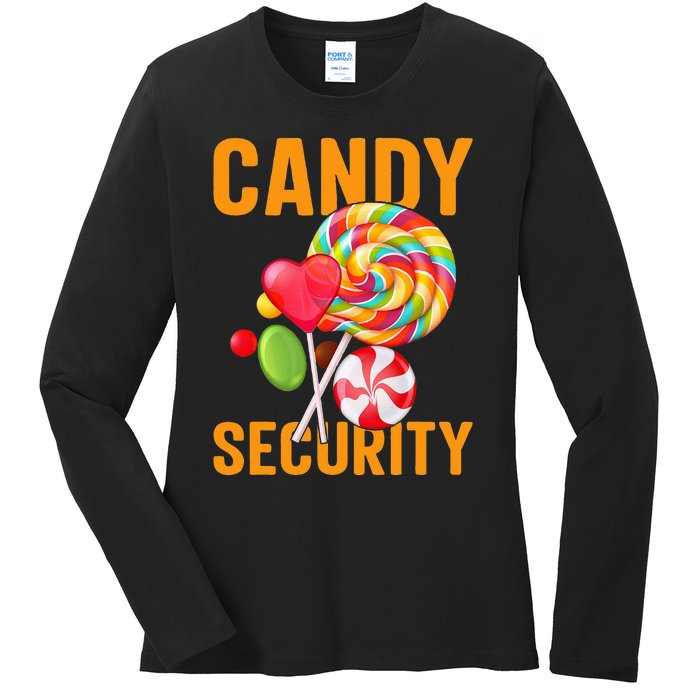 candy land costumes candy land candy security Ladies Long Sleeve Shirt