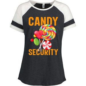 candy land costumes candy land candy security Enza Ladies Jersey Colorblock Tee