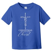 Christian Light Christmas Begins With Christ Jesus Faithful Toddler T-Shirt