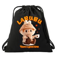 Cute Labubu Classic Pose Funny Labubu Drawstring Bag