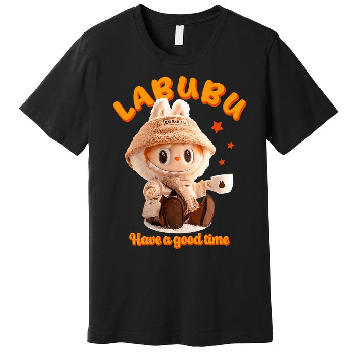 Cute Labubu Classic Pose Funny Labubu Premium T-Shirt