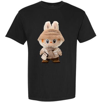 Cute Labubu Classic Pose Fun Labubu Lover Gifts Garment-Dyed Heavyweight T-Shirt