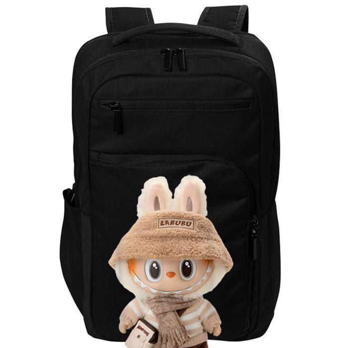 Cute Labubu Classic Pose Fun Labubu Lover Gifts Impact Tech Backpack