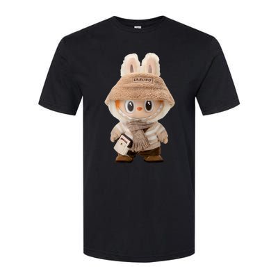 Cute Labubu Classic Pose Fun Labubu Lover Gifts Softstyle CVC T-Shirt