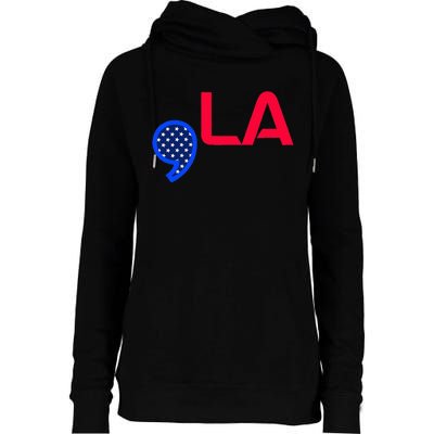 Comma La Comma La Madam President Unity Womens Funnel Neck Pullover Hood