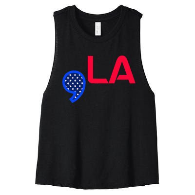 Comma La Comma La Madam President Unity Women's Racerback Cropped Tank