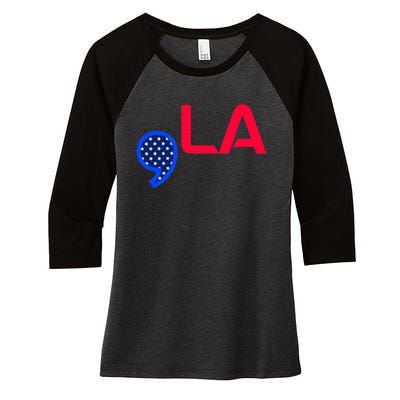 Comma La Comma La Madam President Unity Women's Tri-Blend 3/4-Sleeve Raglan Shirt