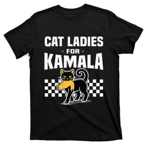 Cat Ladies Cat Lettering Positive T-Shirt