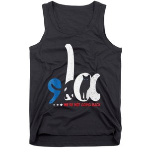 Comma La Cat Kamala Harris WeRe Not Going Back Tank Top