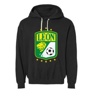 Club Leon Club LeóN Supporter Fan Mexico Mexican Garment-Dyed Fleece Hoodie